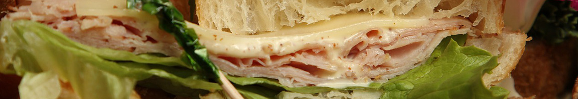 Eating Deli Sandwich Salad at David's New York Deli restaurant in Livonia, MI.